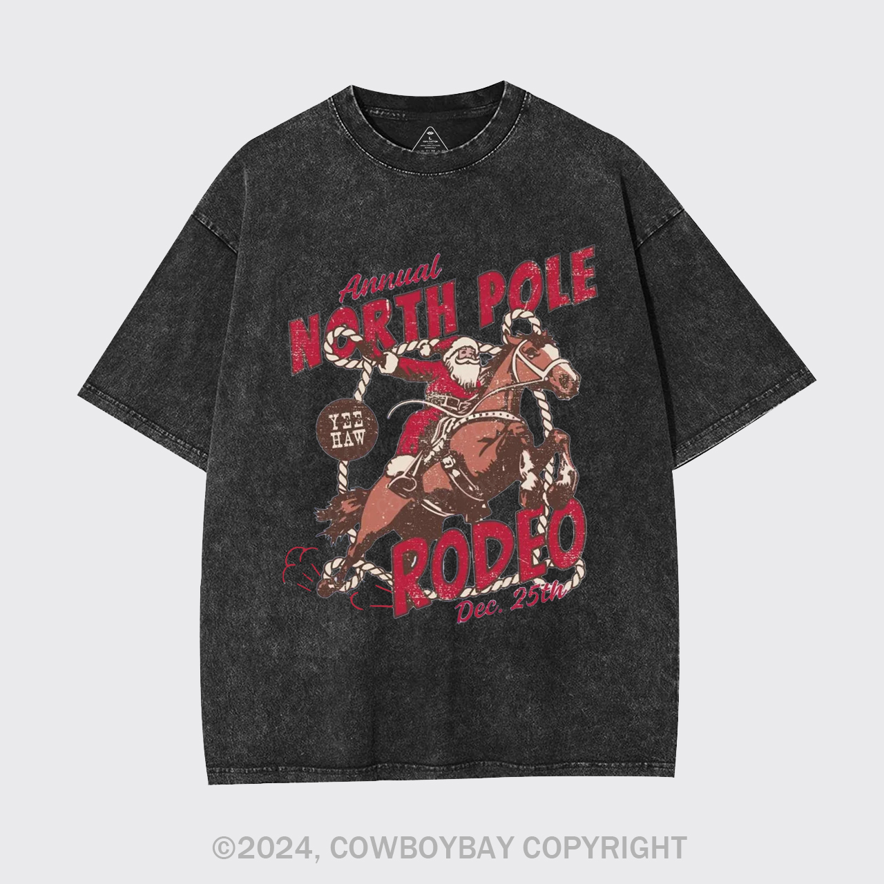 North Pole Rodeo Crewneck Garment-dye Tees