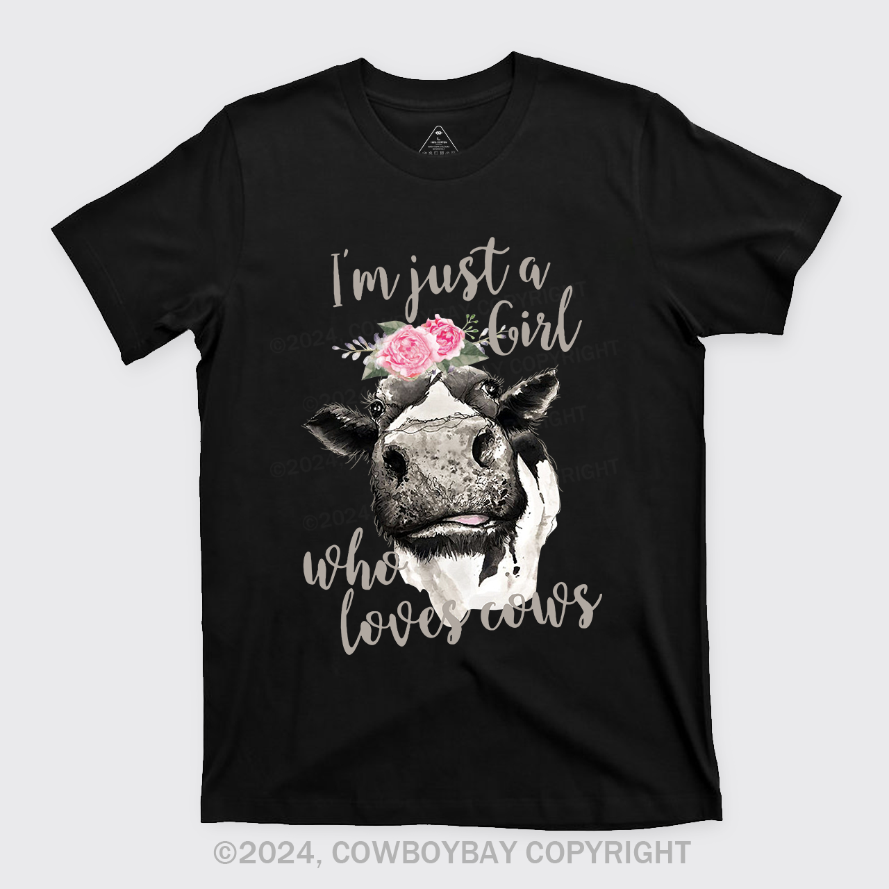 I'm Just A Girl Who Loves Cows Cowboy T-Shirts
