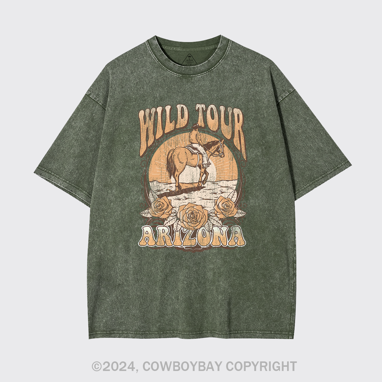 Wild Tour Arizona Cowboy Garment-dye Tees