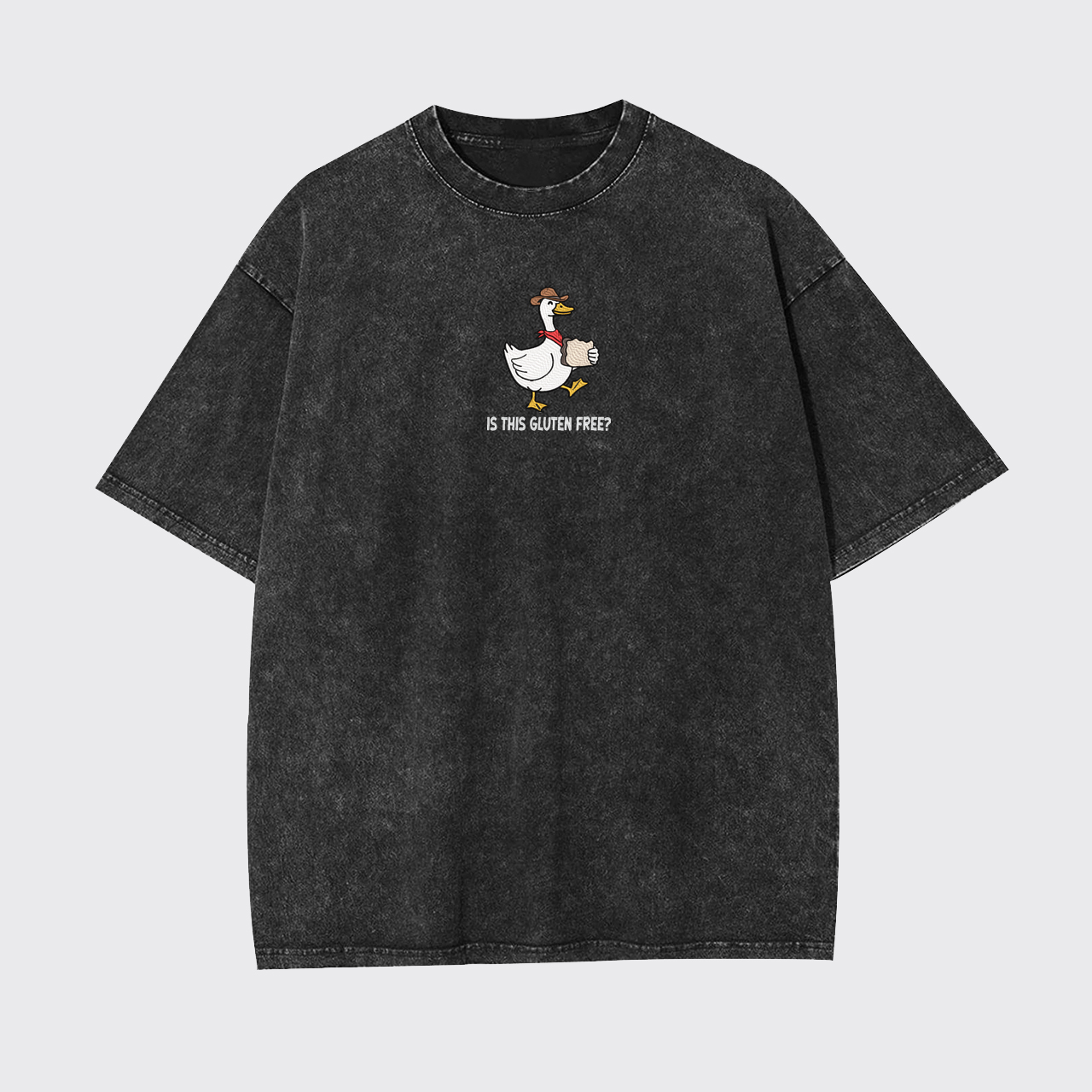 Is This Gluten Free Embroidered Garment-dye Tees