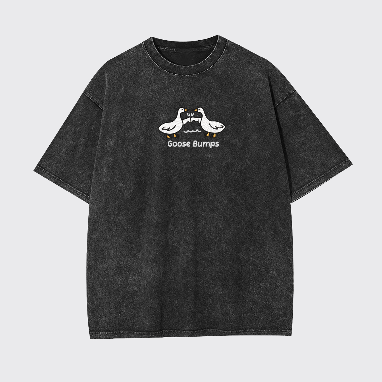 Goose Bumps Embroidered Garment-dye Tees