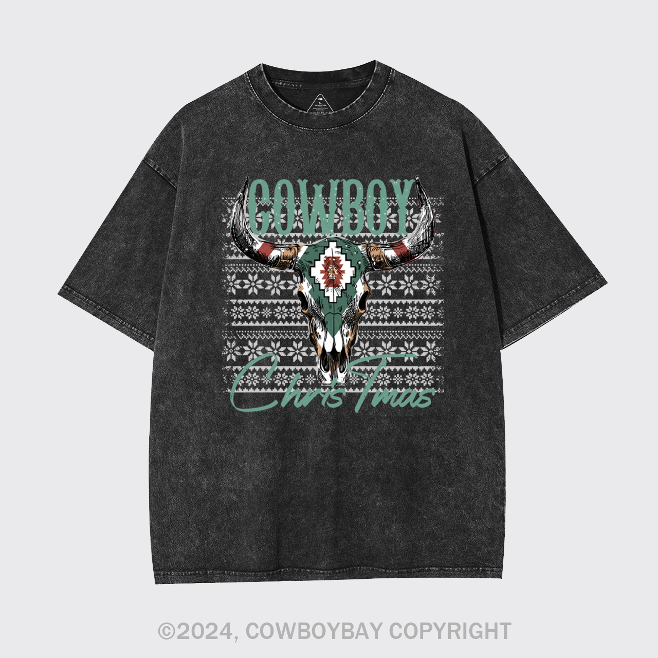 Cowboy Christmas Garment-dye Tees