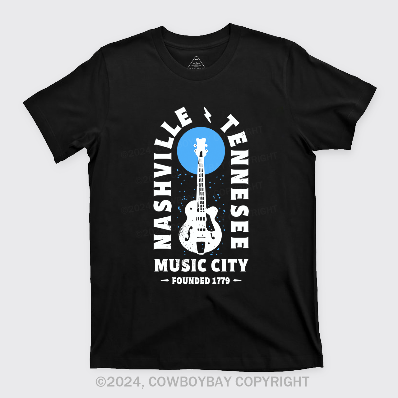 Nashville Tennessee Music City Guitar T-Shirts