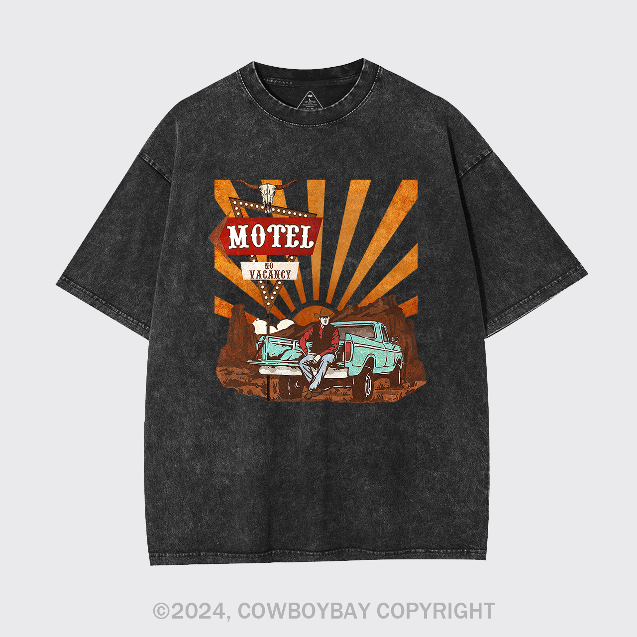 Cowboy Motel Desert Truck Garment-dye Tees