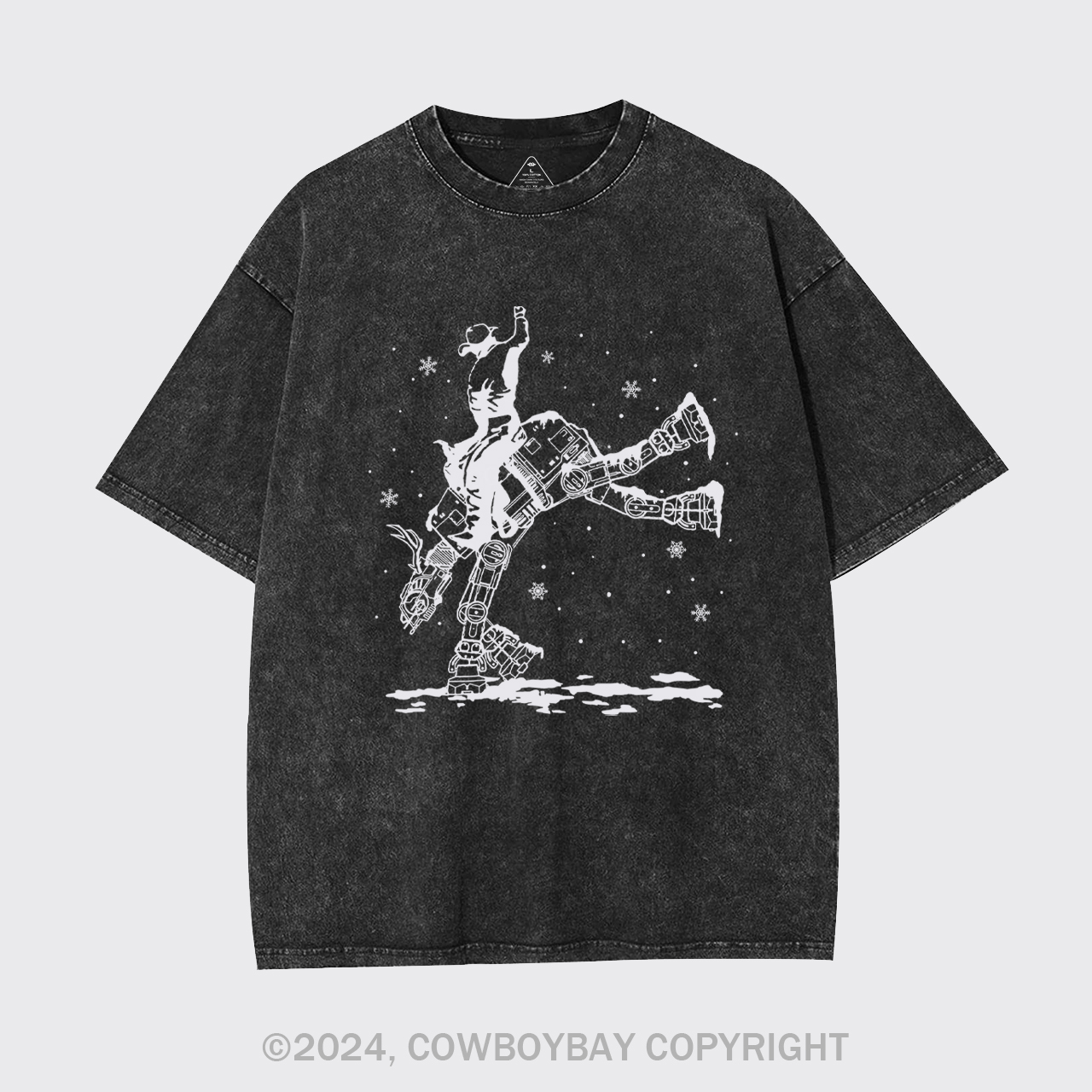 Christmas Star Rodeo At Cowboy Garment-dye Tees
