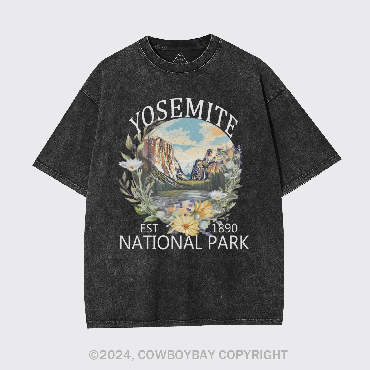 Cute Floral National Park Garment-dye Tees
