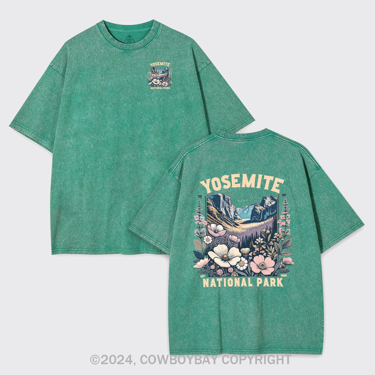 Yosemite National Park Wildflower Garment-dye Tees