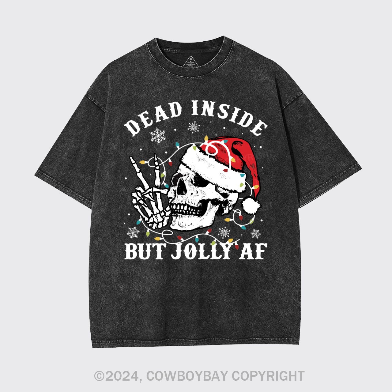 Skeleton Christmas Garment-dye Tees