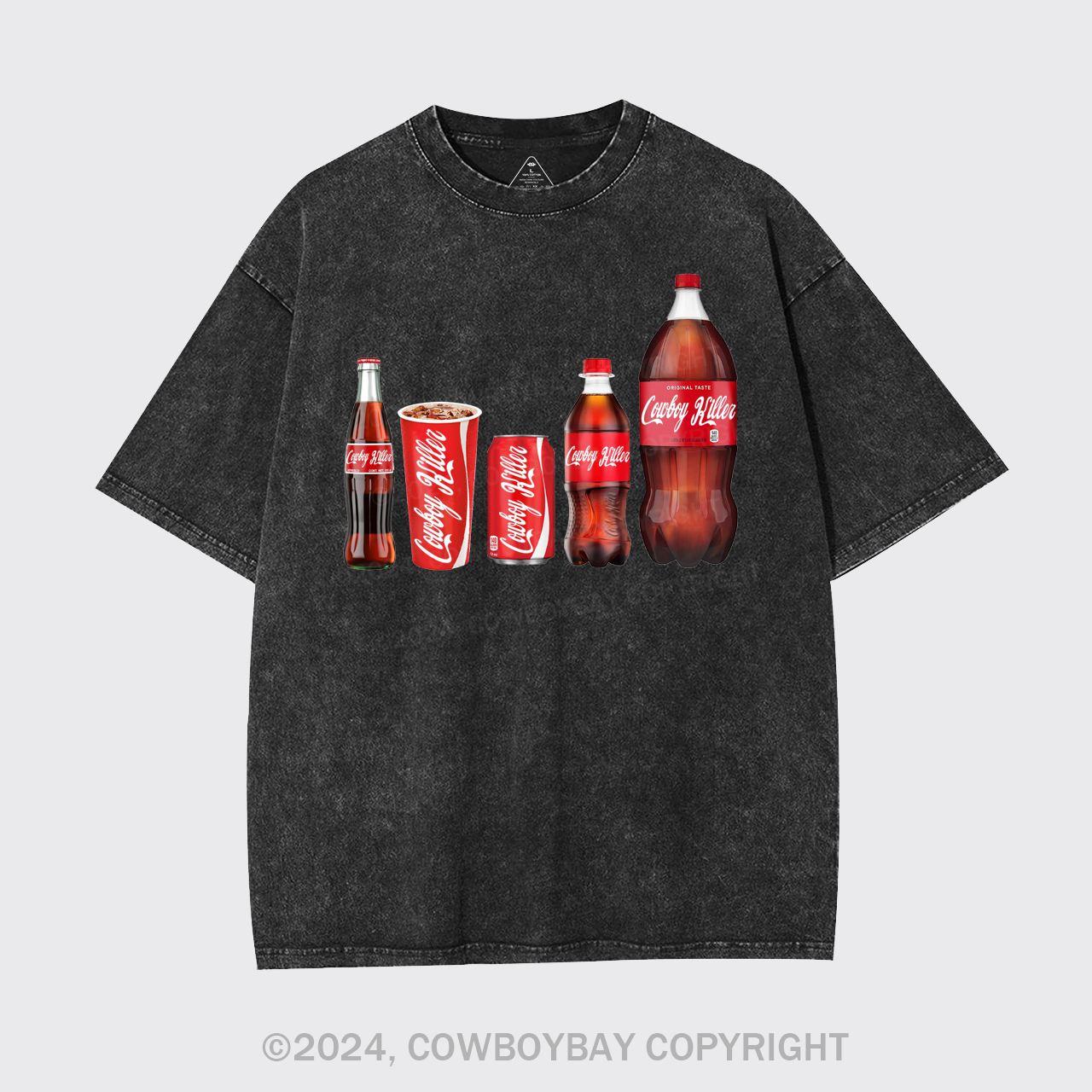 Funny Cowboy Killer Garment-dye Tees