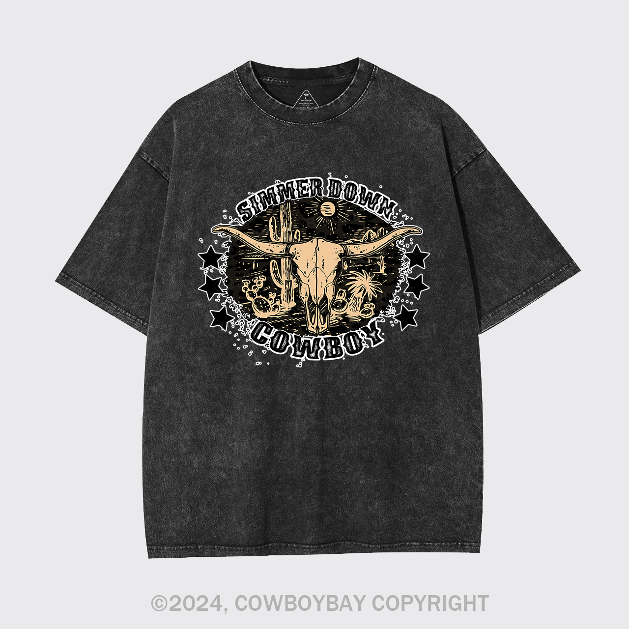 Simmer Down Cowboy Garment-dye Tees