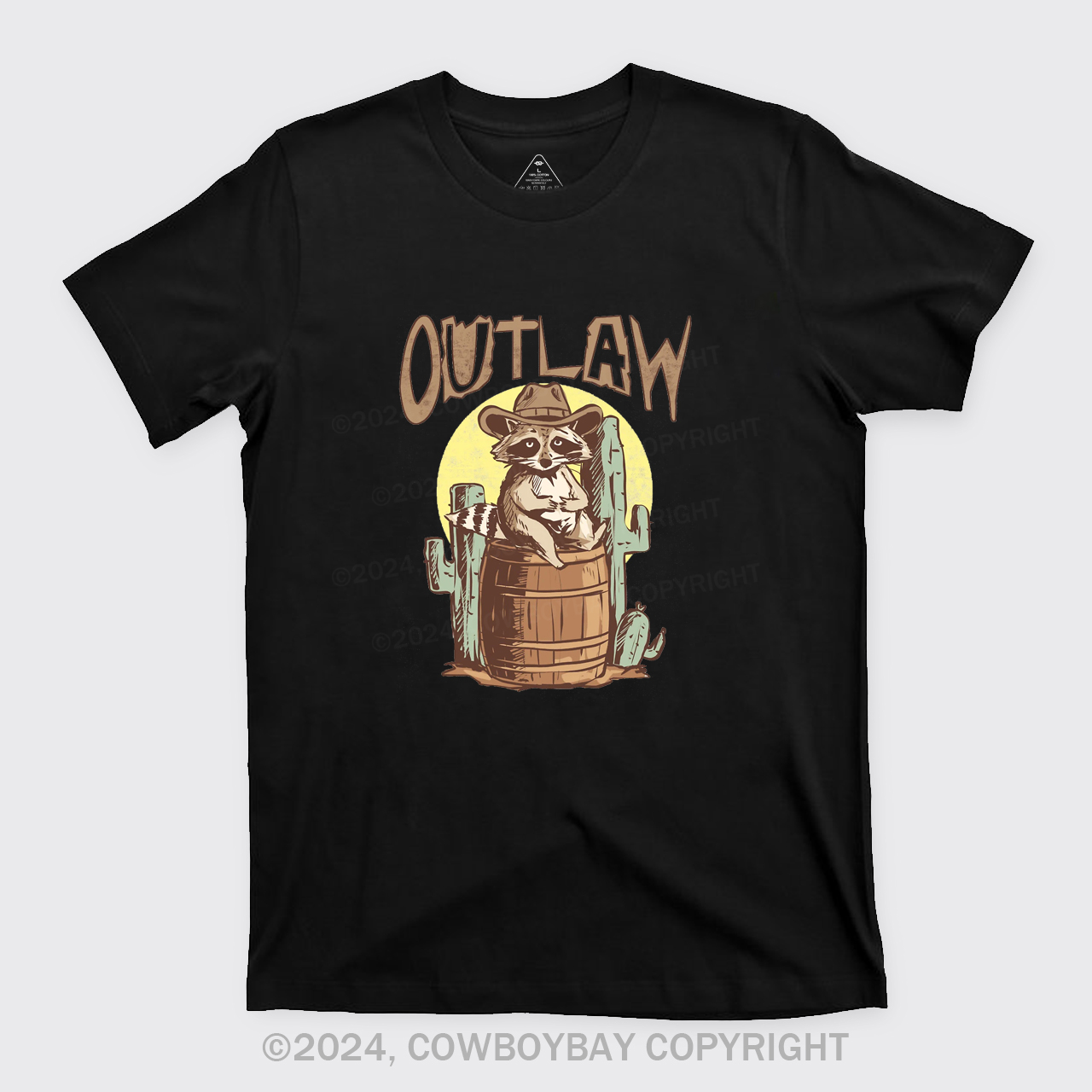Retro Outlaw Raccoon Cowboy T-Shirts
