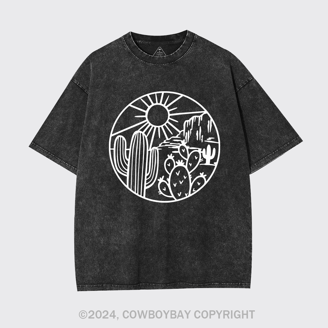 Desert Cactus Adventure Cowboy Garment-dye Tees