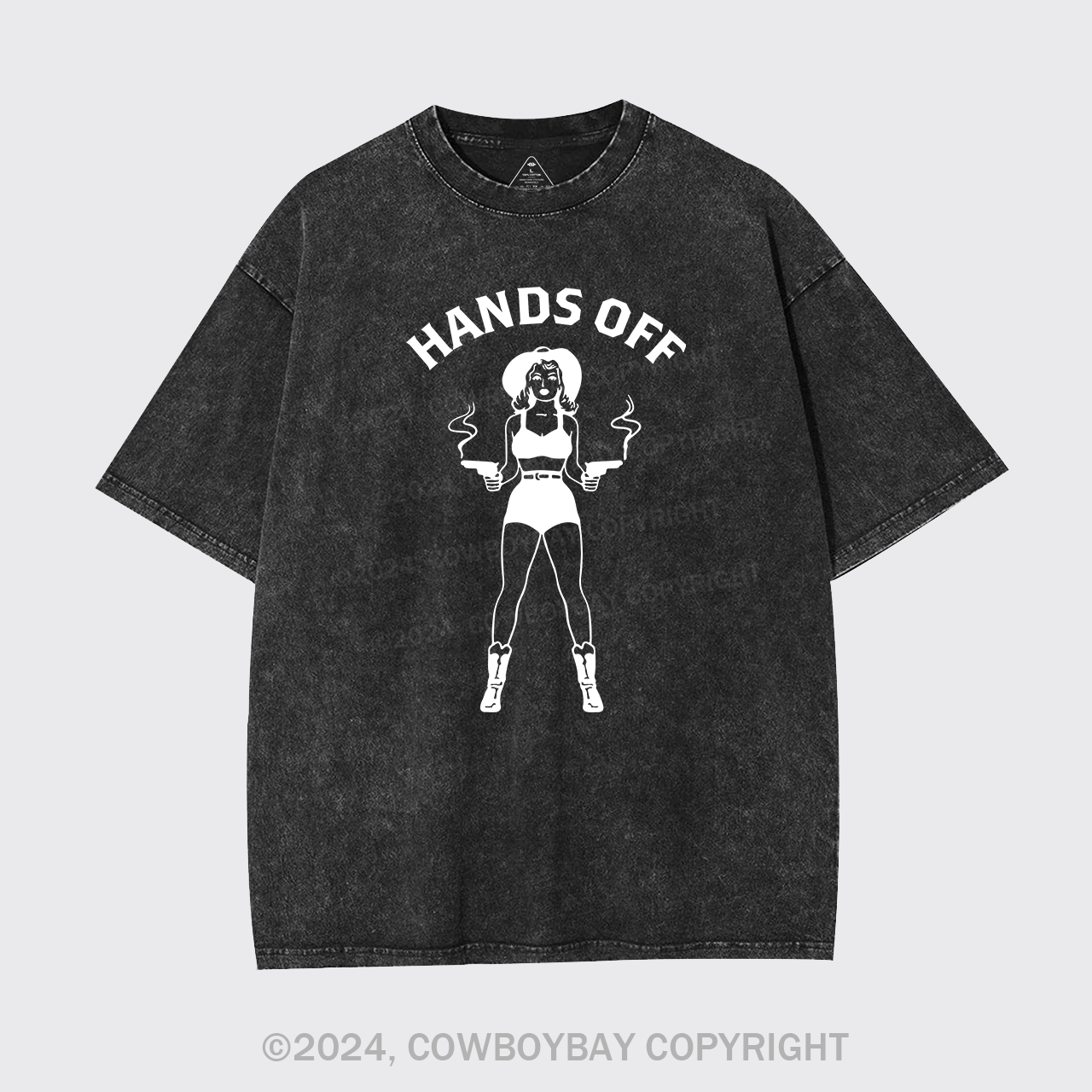 Hands Off Country Girl Cowboy Garment-dye Tees