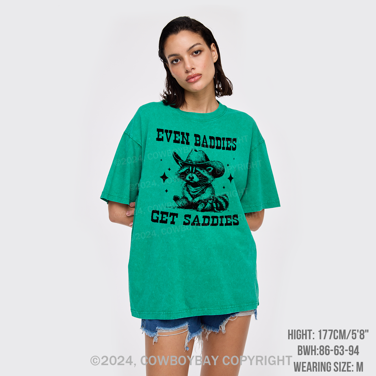 Even Baddies Get Saddies Garment-dye Tees