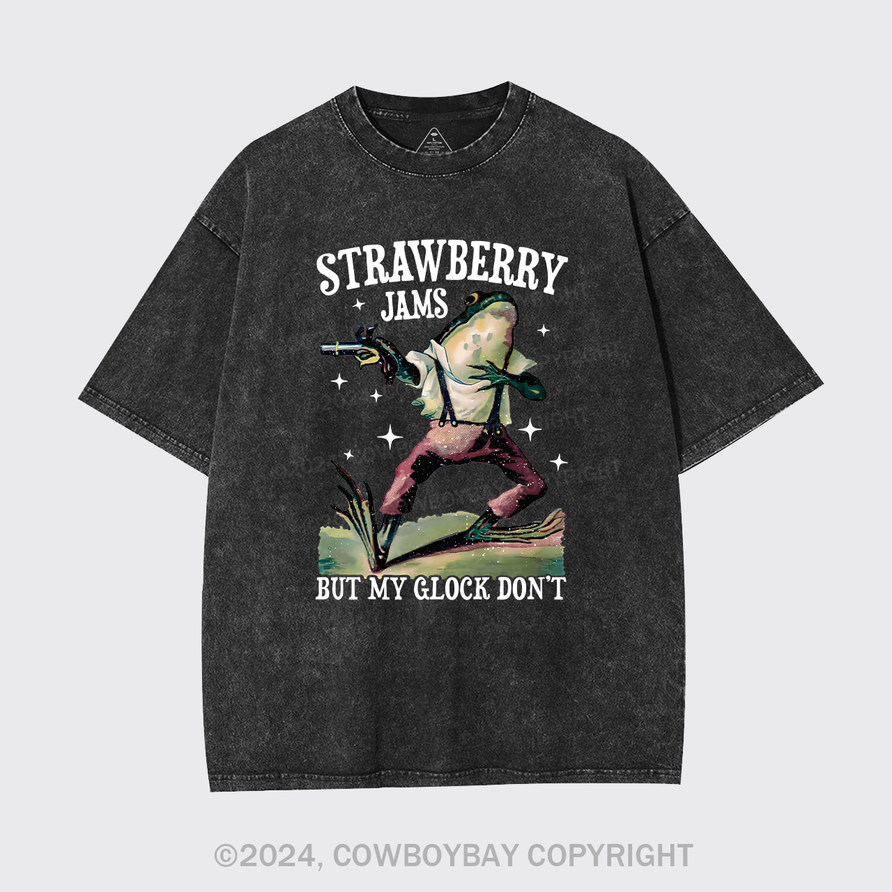 Strawberry Jams But My Glock Don't Garment-dye Tees