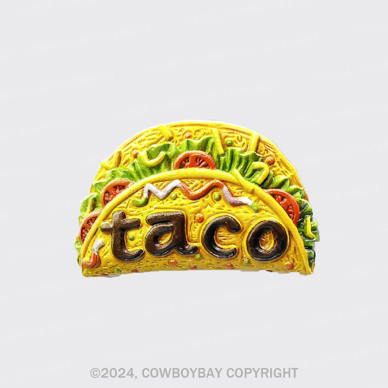 3D Painting Taco Fridge Magnet_1