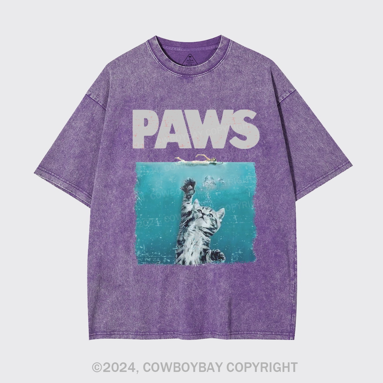 Paws Kitten Jaws Garment-dye Tees