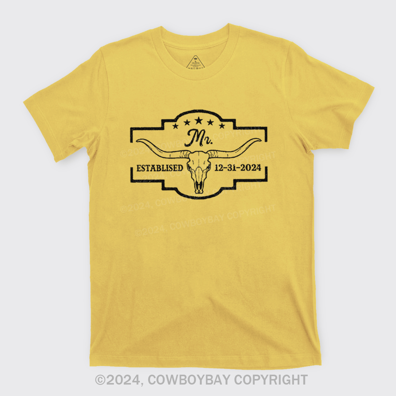 Mr and Mrs Western Couples T-Shirts