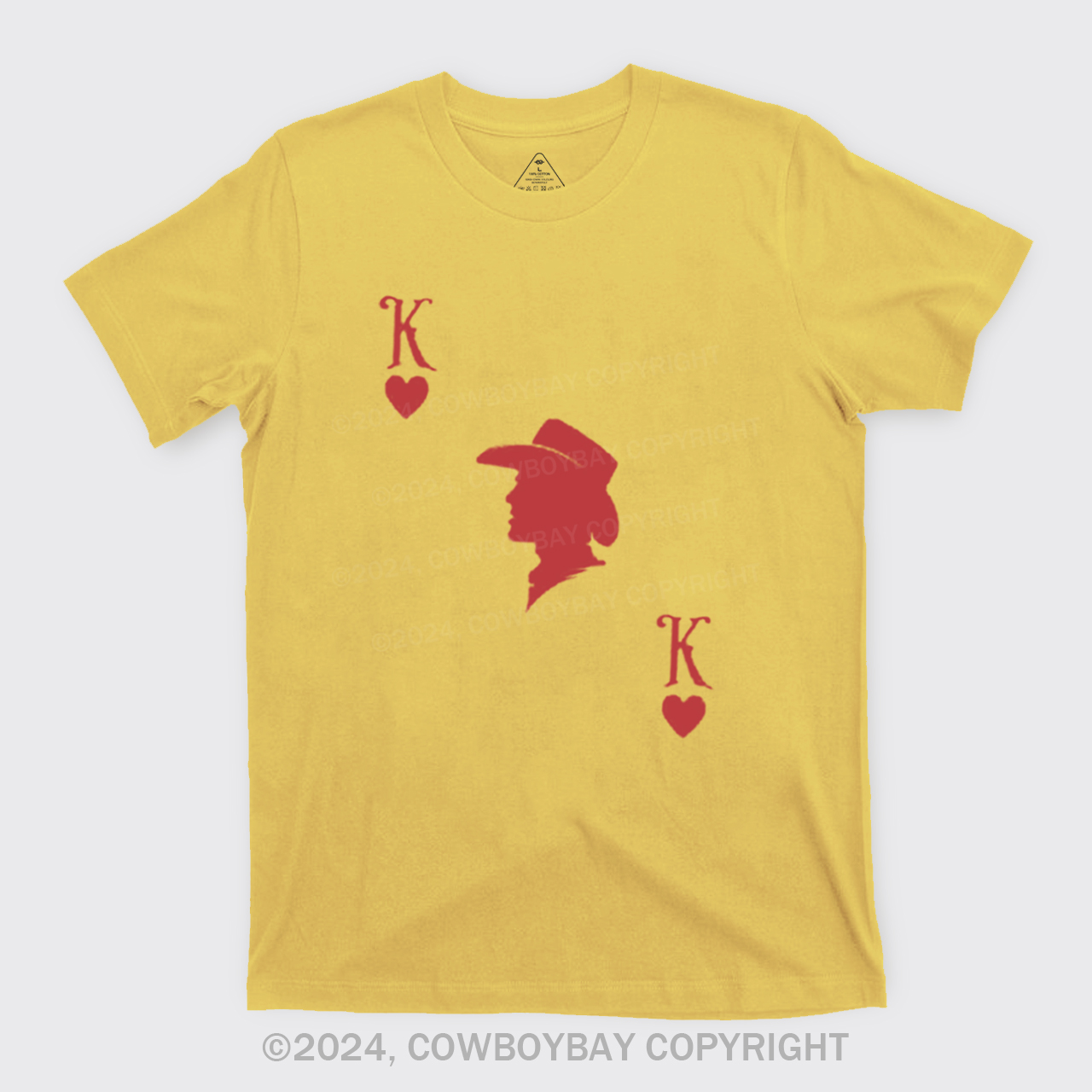 Red King And Queen Of Hearts Couples T-Shirts