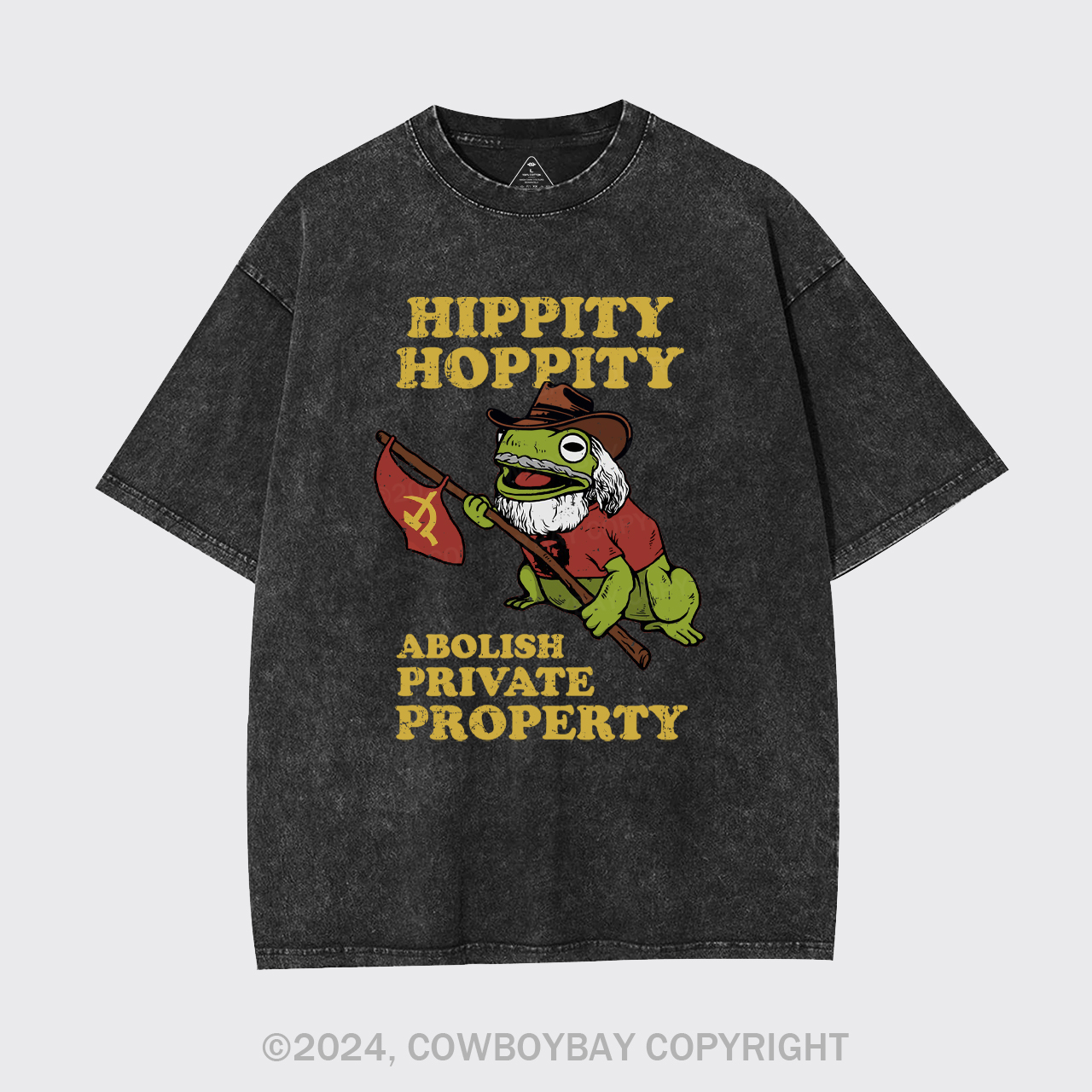 Hippity Hoppity Abolish Private Property Garment-dye Tees