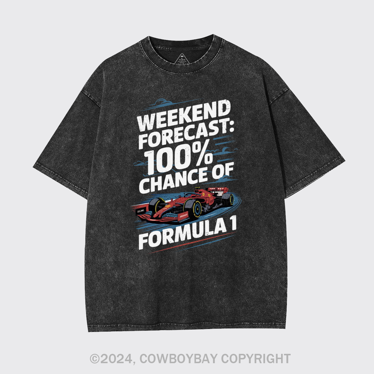100% Chance Of Formula 1 Garment-dye Tees