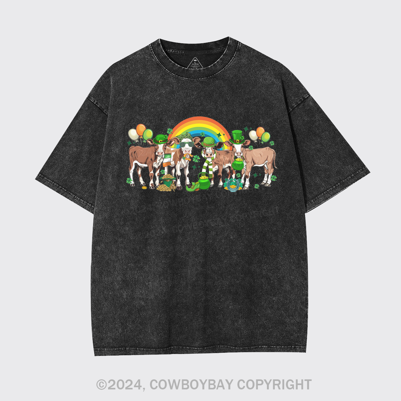 Cows St Patricks Day Garment-dye Tees