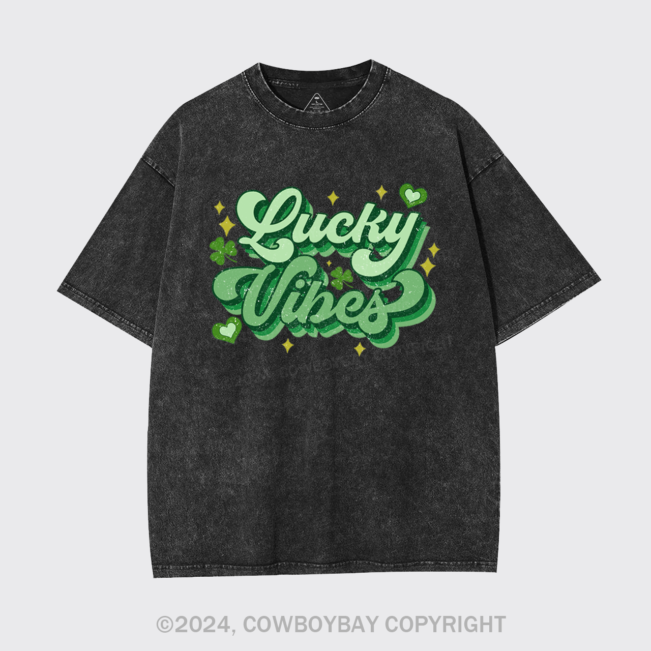 Retro St Patricks Day Garment-dye Tees