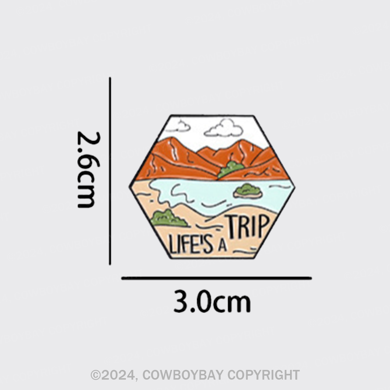 Life Is A Trip_Cowboybay Pin