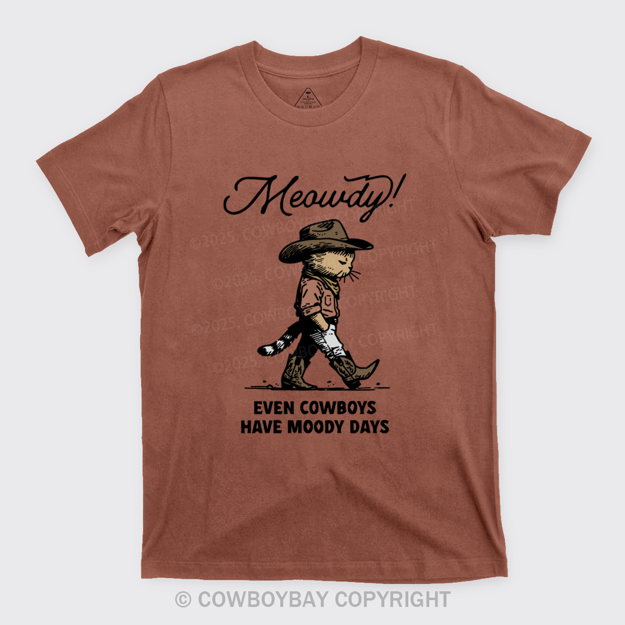 Sad Cat Cowboy T-Shirts