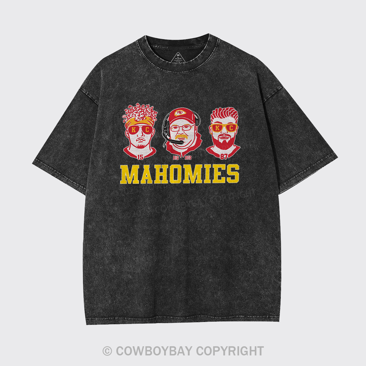 Funny KC Football Mahomies Garment-dye Tees