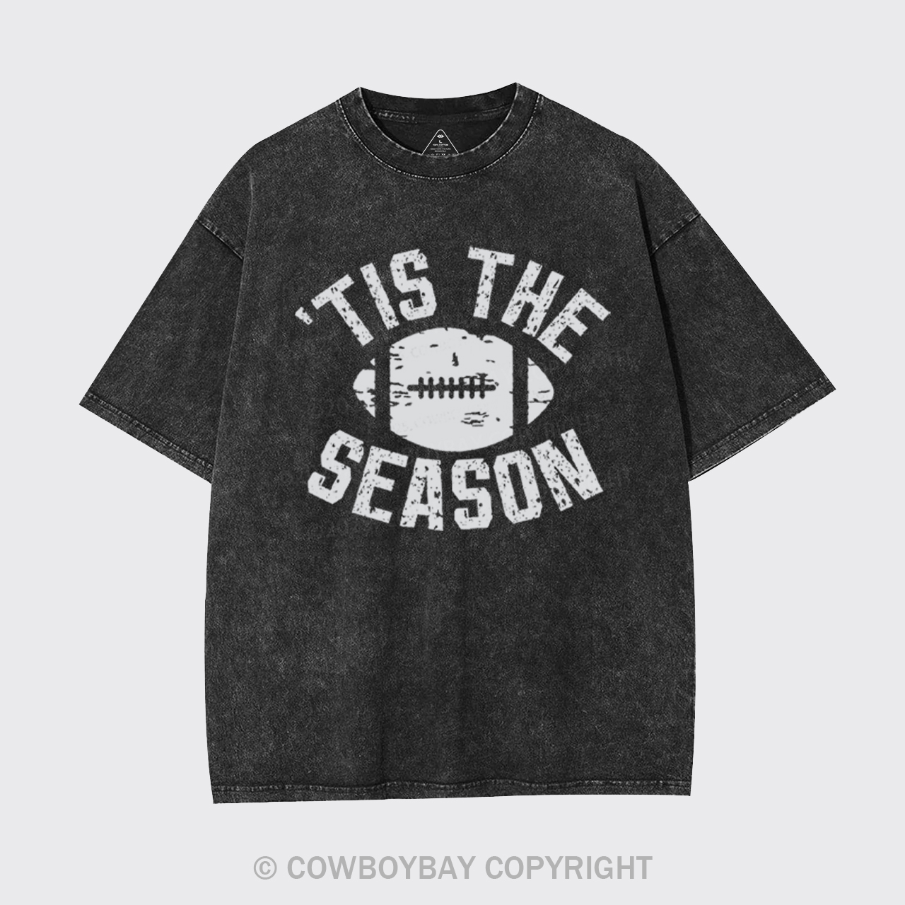Tis The Season Football Garment-dye Tees