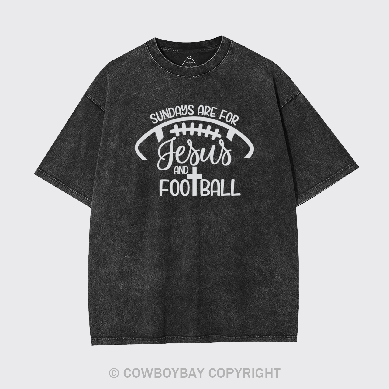 Sundays Are For Jesus And Football Garment-dye Tees