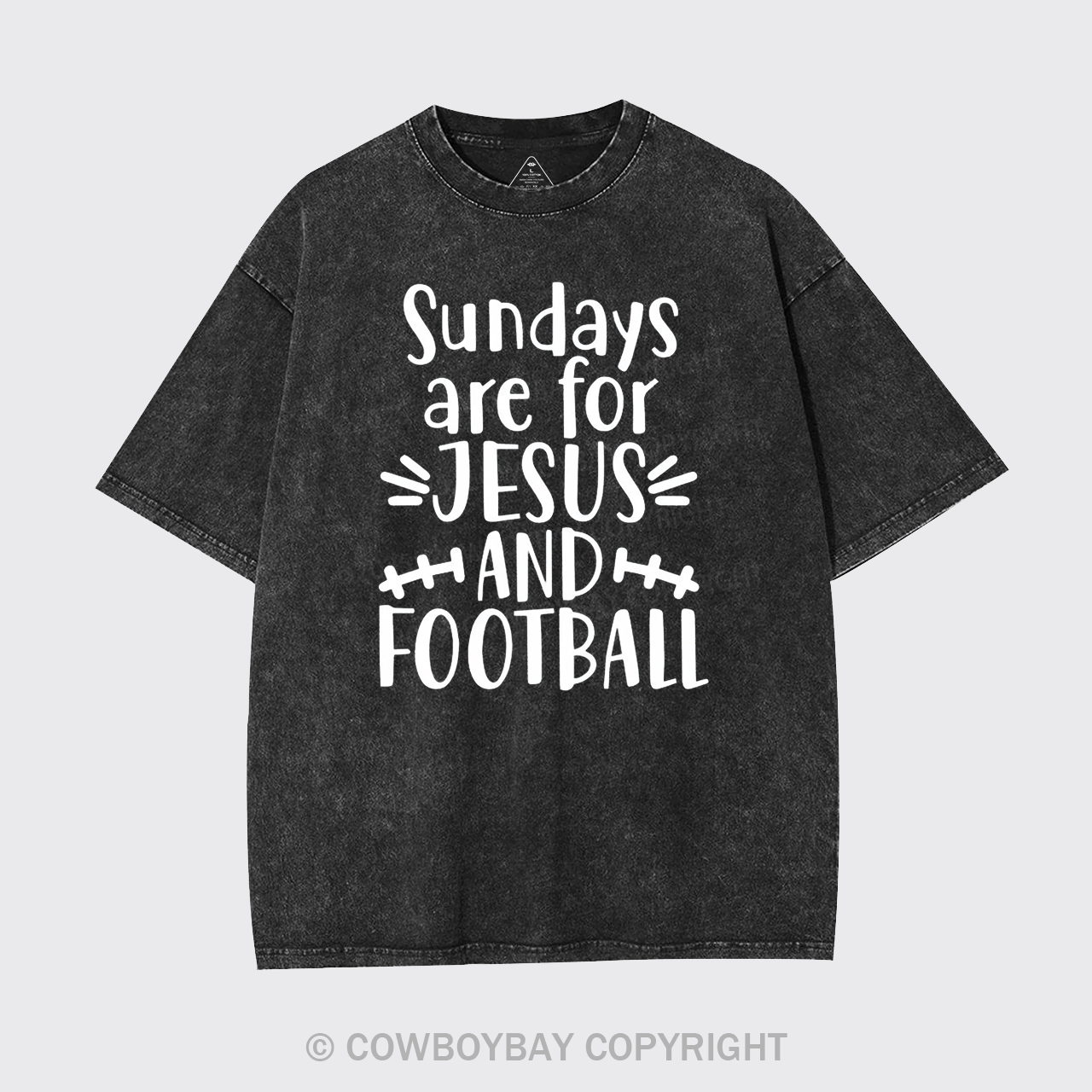 Jesus And Football Garment-dye Tees