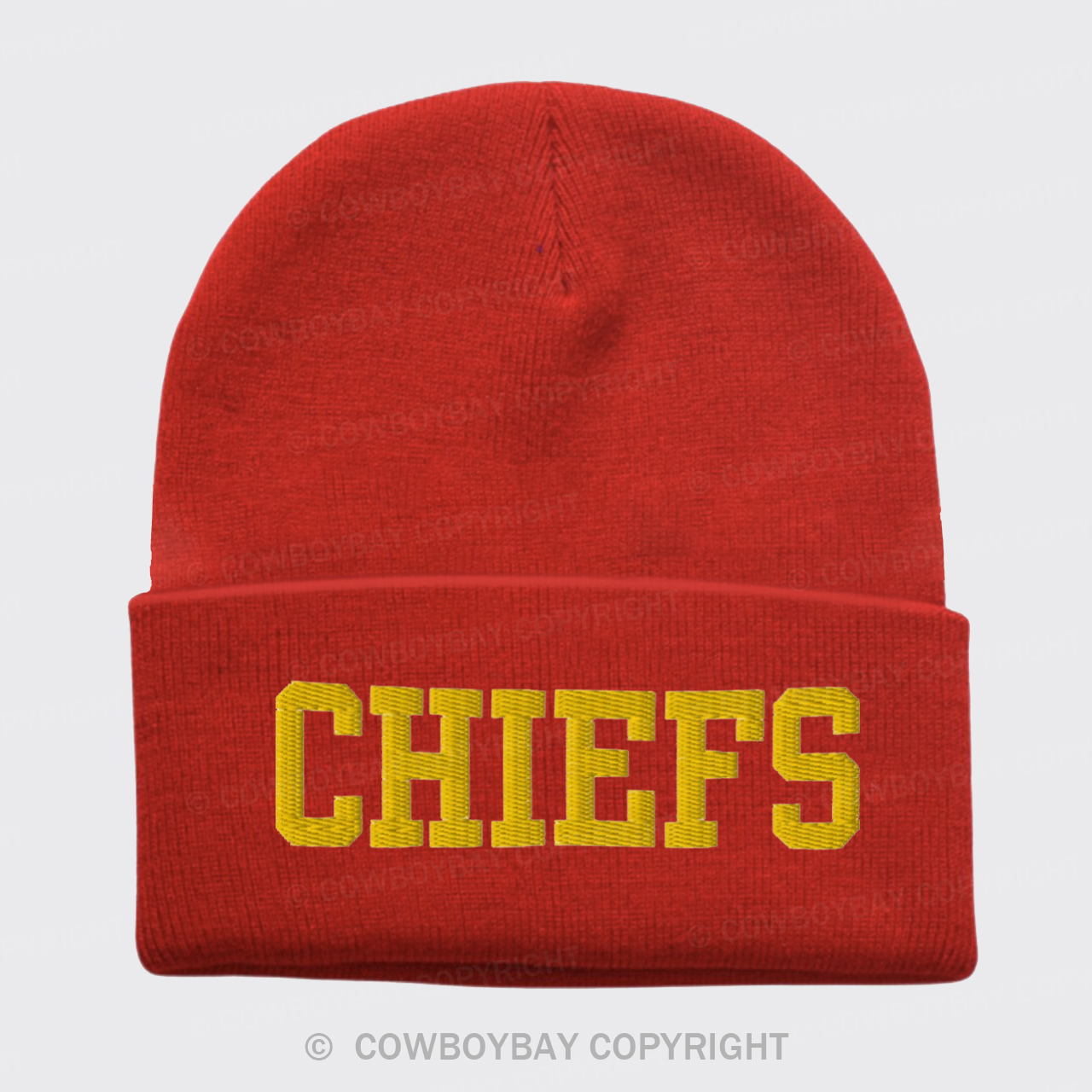 Chiefs Embroidered Knitted Beanie