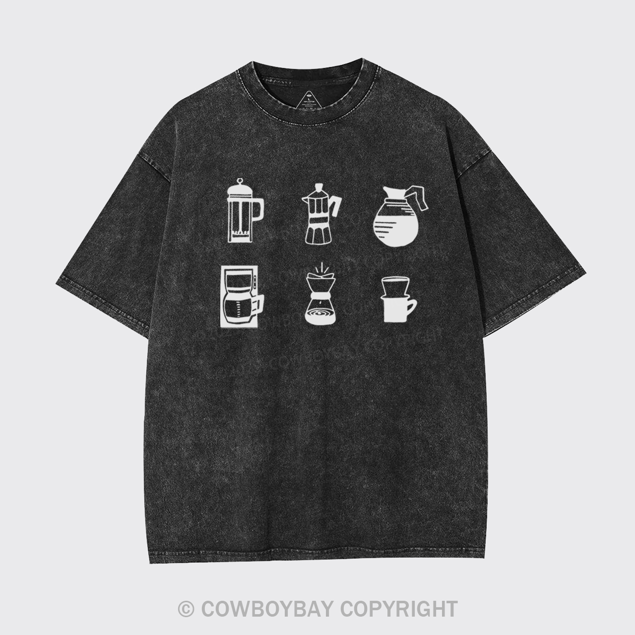 Coffee Garment-dye Tees