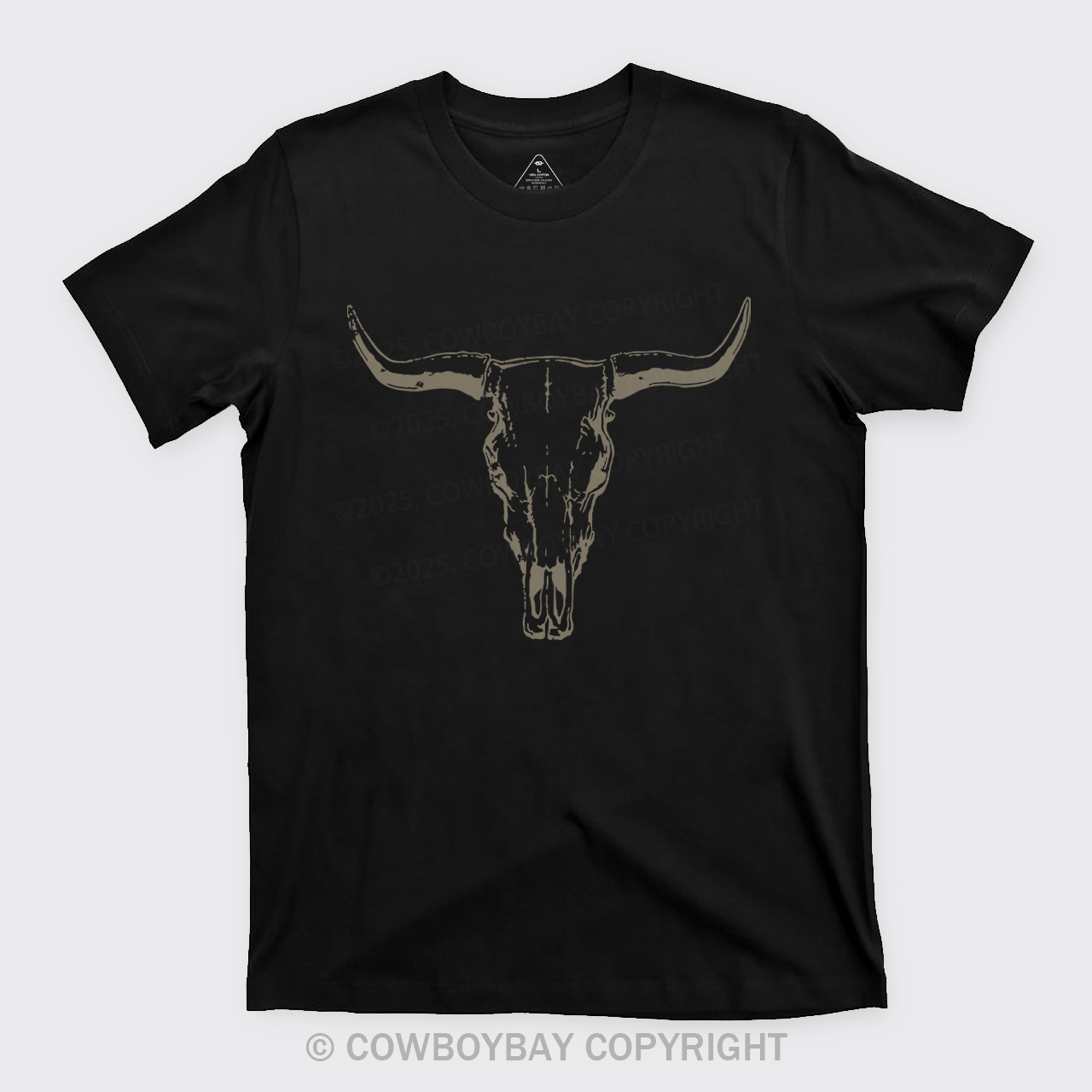 Boho Cow Skull  Western Cowboy T-shirt
