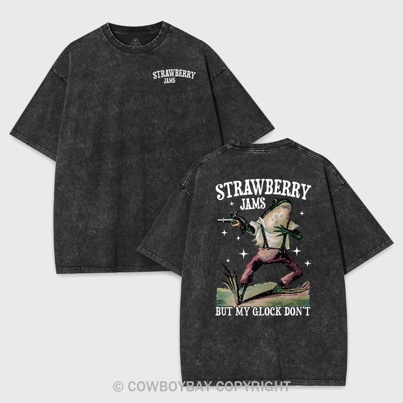 Strawberry Jams But My Glock Don't Garment-dye Tees