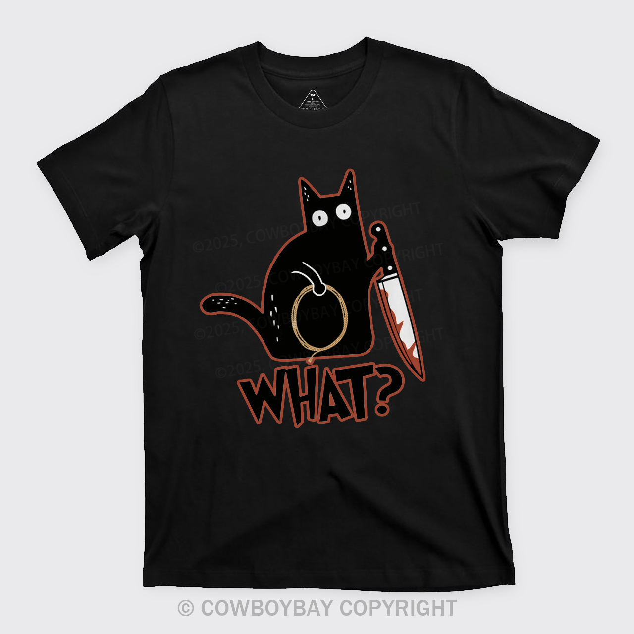 Murderous Black Cat With Knife T-Shirts