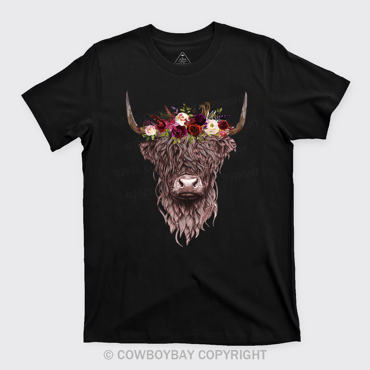Highland Cow Farm Life Rodeo Tees