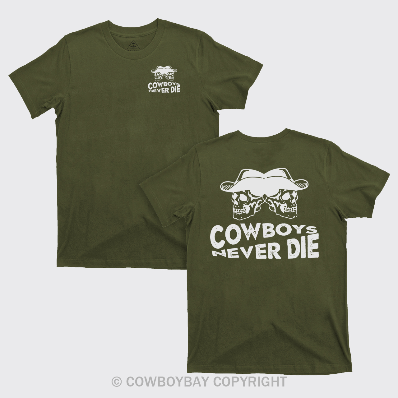 Cowboys Never Die Skeleton T-Shirts