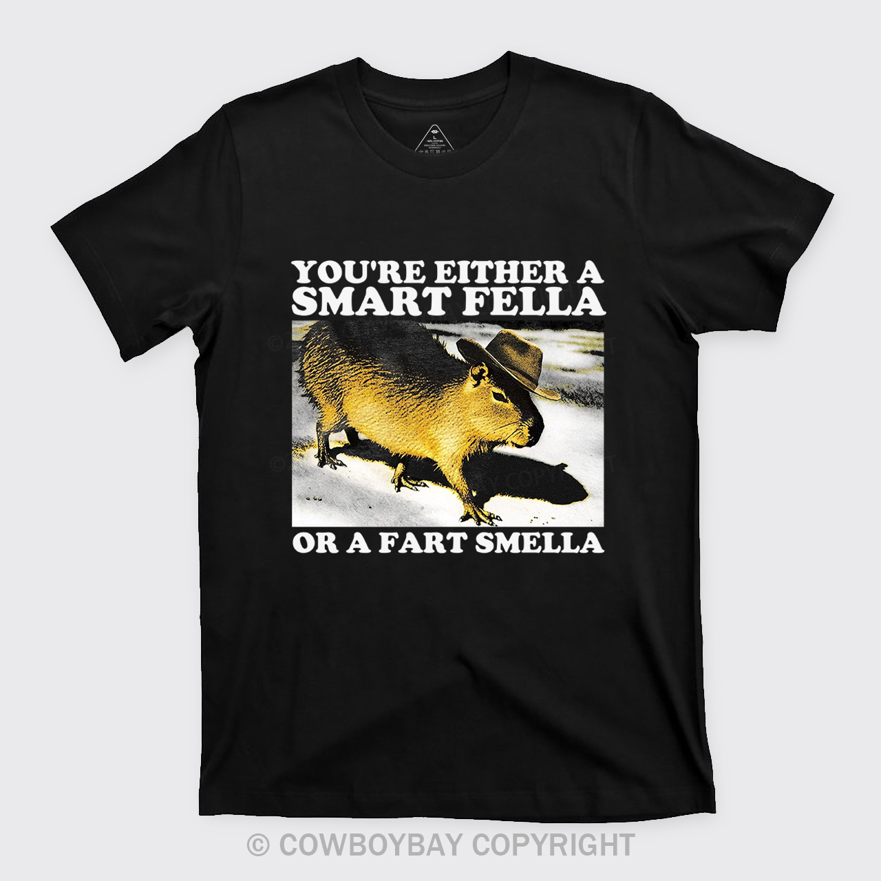 Retro Smart Fella Fart Smella Capybara 90s T-Shirts