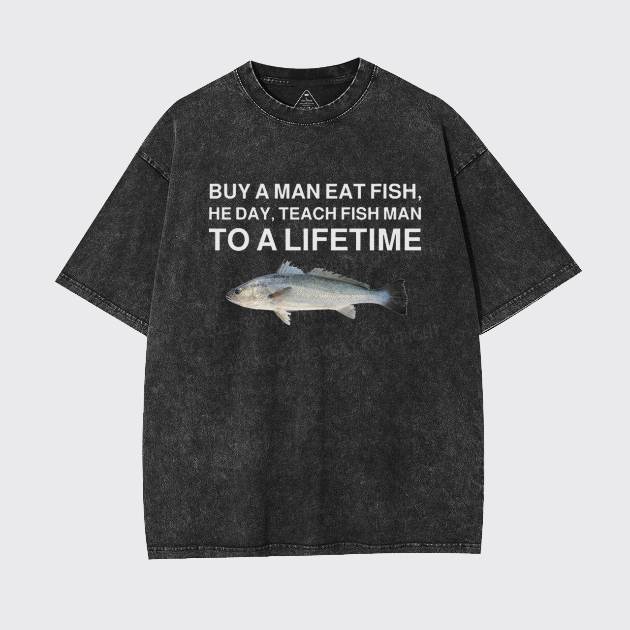 Buy A Man Eat Fish Garment-dye Tees