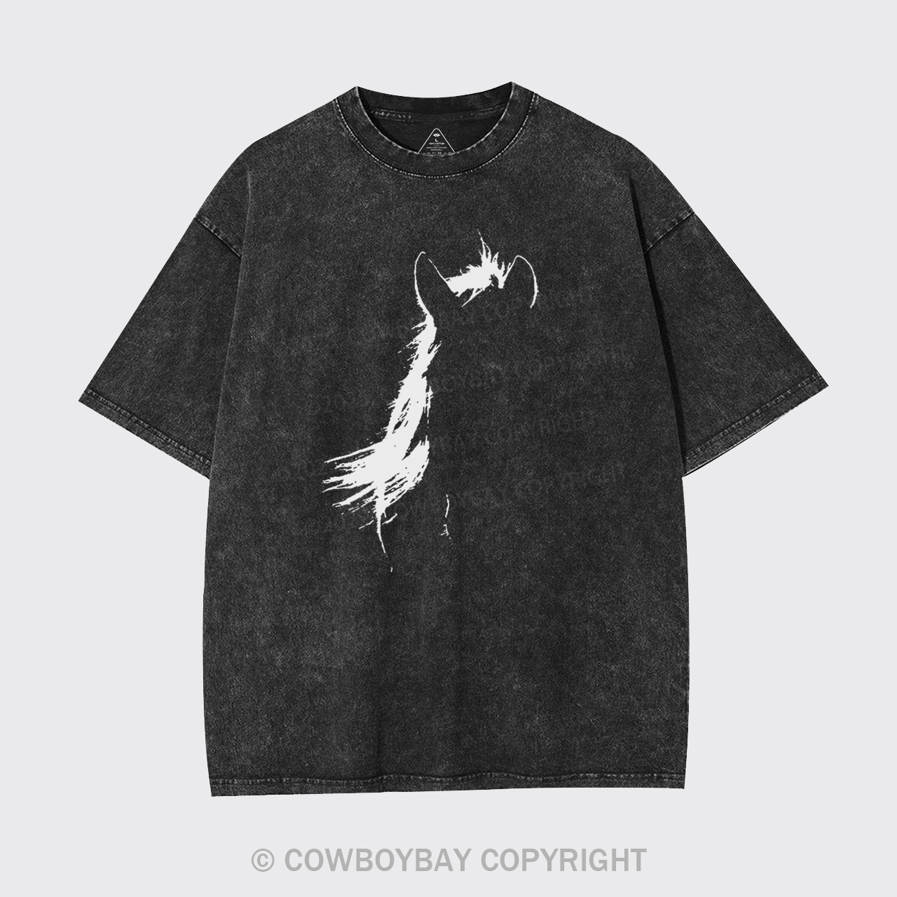 Vintage Horse Print Garment-dye Tees