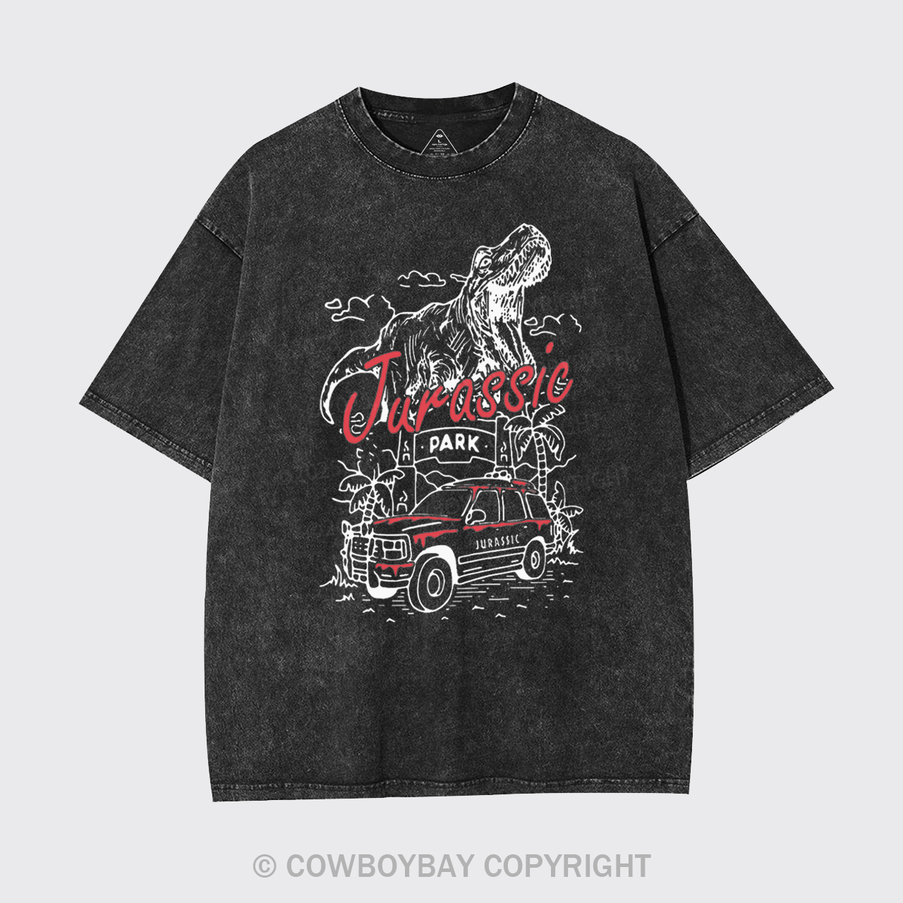 Dinosaur T-rex Garment-dye Tees