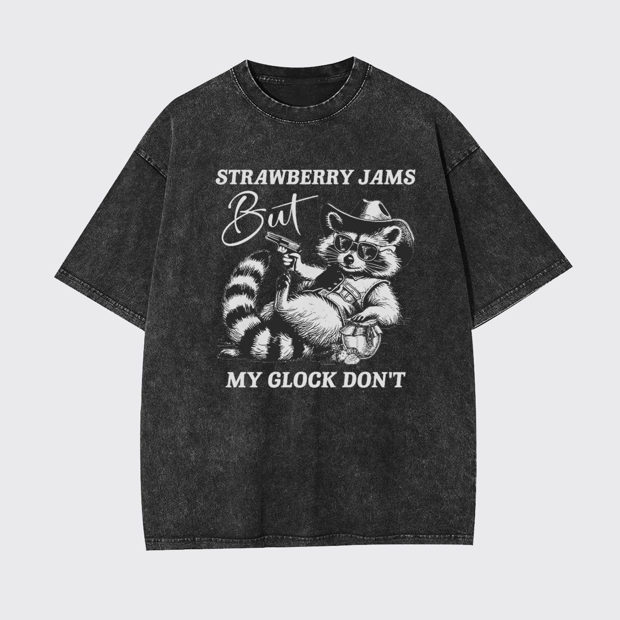 Funny Trash Raccoon Garment-dye Tees