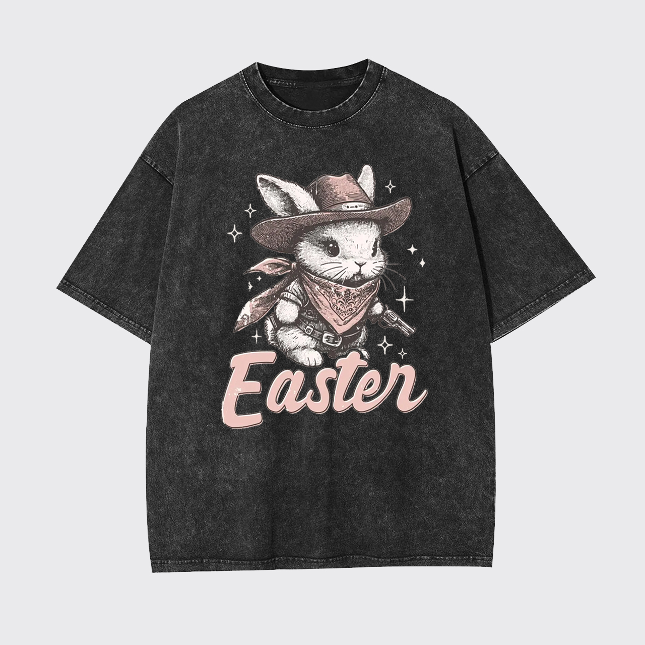 Howdy Easter Western Bunny Garment-dye Tees