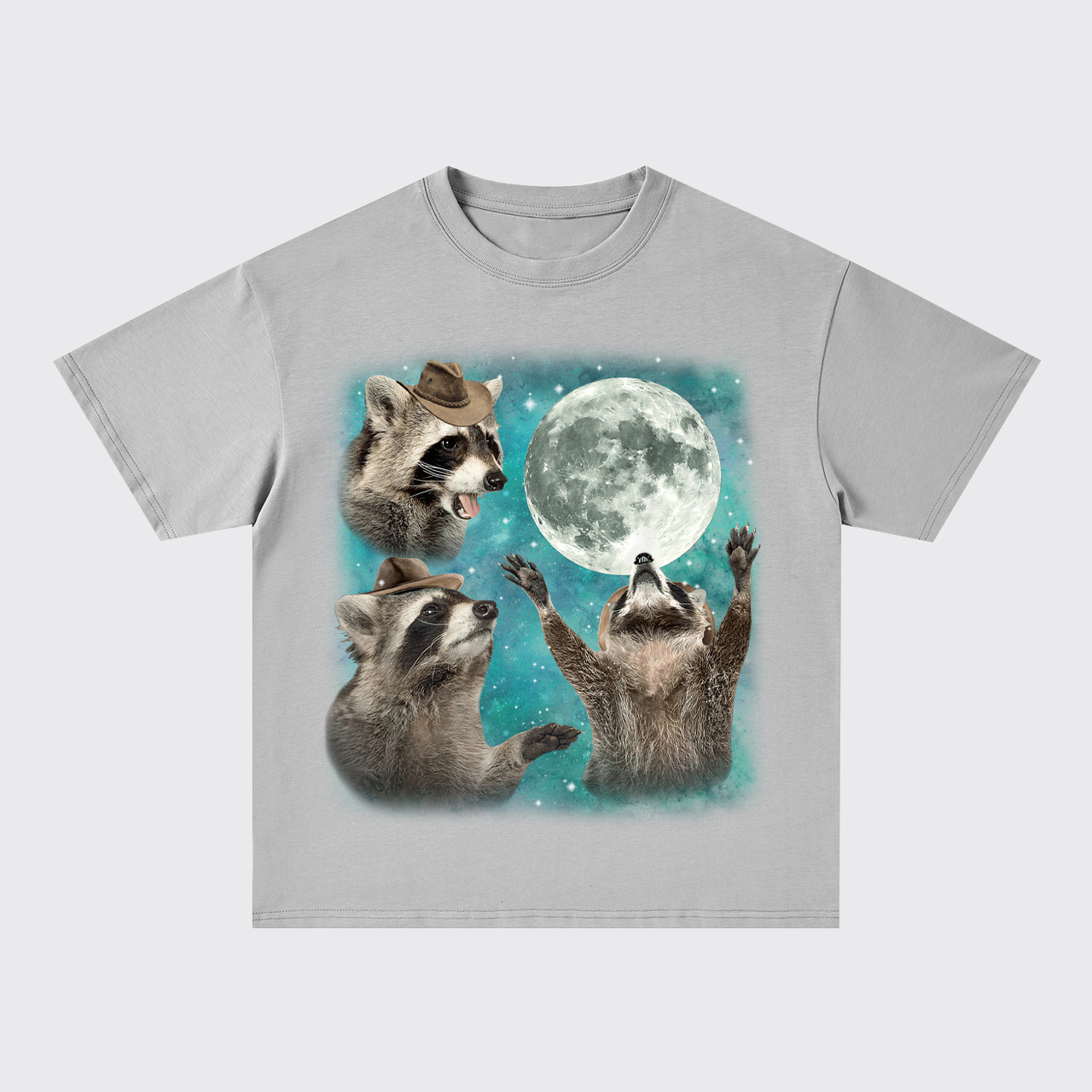 Three Raccoons Oversize T-Shirts