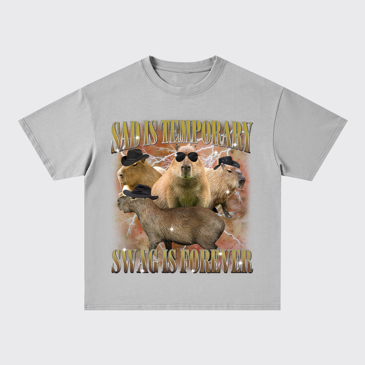 Sad Is Temporary Swag Is Forever Oversize T-Shirts