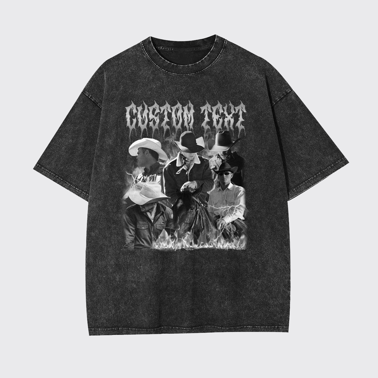 Custom Retro 90s Photos Garment-dye Tees