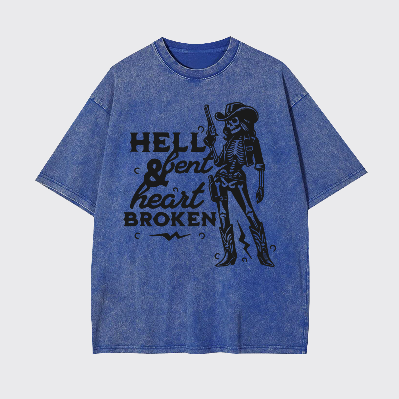 Hell Bent And Heart Broken Garment-dye Tees